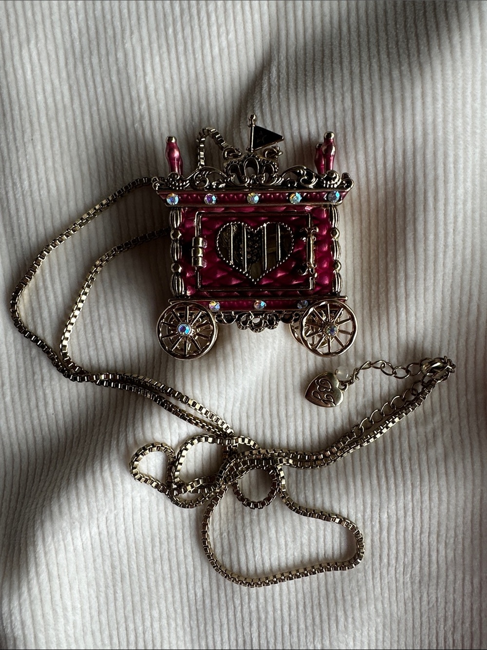 Betsey Johnson Circus Themed Pendant Necklace